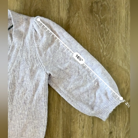 Purple CottageCore Soft Crop Sweater - Picture 8 of 11